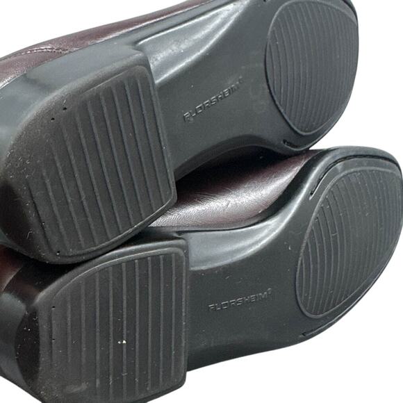 Florsheim Shoes 9 D Comfortech Riva Loafer Burgandy Leather Loafer Office Career - Picture 11 of 14